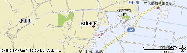 徳島県阿南市上大野町大山田下周辺の地図