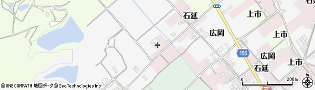 愛媛県西条市石延161周辺の地図