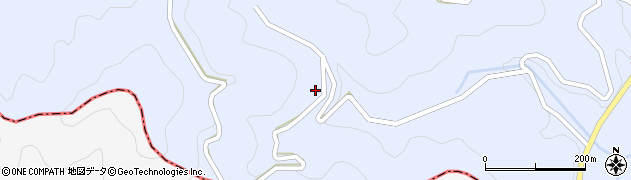 徳島県勝浦町（勝浦郡）坂本（西平）周辺の地図