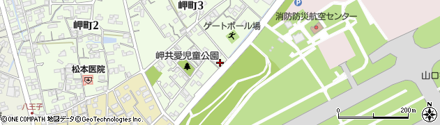 ニコニコレンタカー　山口宇部空港前店周辺の地図