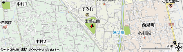 土橋公園周辺の地図