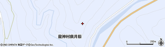 和歌山県田辺市龍神村廣井原周辺の地図