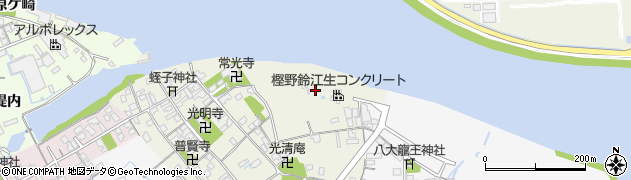 徳島県阿南市黒津地町山下周辺の地図