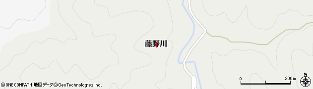 和歌山県日高郡日高川町藤野川周辺の地図