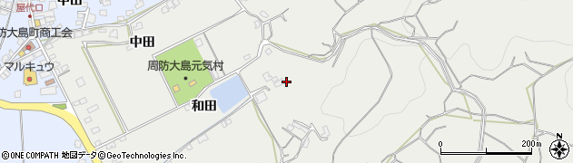 山口県周防大島町（大島郡）西屋代（和田）周辺の地図