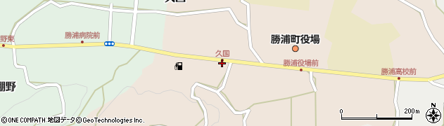 徳島県勝浦郡勝浦町久国国光周辺の地図