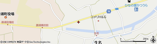 徳島県勝浦郡勝浦町生名野口周辺の地図