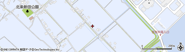愛媛県西条市北条989周辺の地図