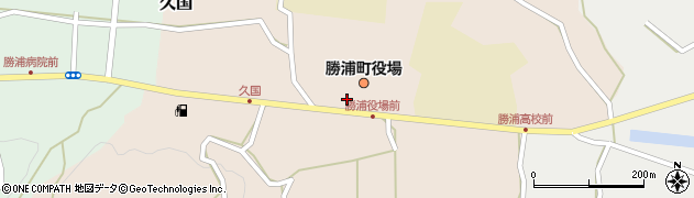 勝浦町役場　勝浦町救急患者輸送車周辺の地図