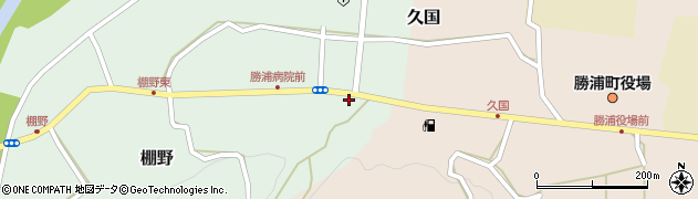 徳島県勝浦町（勝浦郡）棚野（鍛治地）周辺の地図