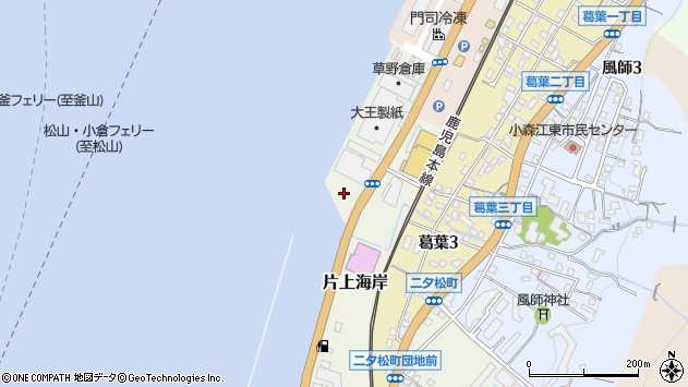 〒800-0061 福岡県北九州市門司区片上海岸の地図
