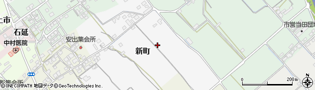 愛媛県西条市新町78周辺の地図
