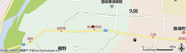 徳島県勝浦町（勝浦郡）棚野（竹国）周辺の地図