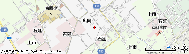 愛媛県西条市広岡45周辺の地図