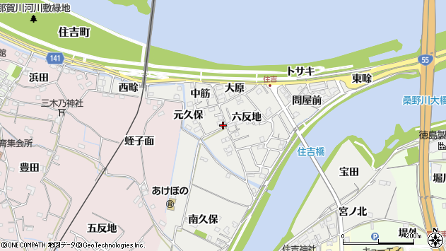 〒774-0041 徳島県阿南市住吉町の地図