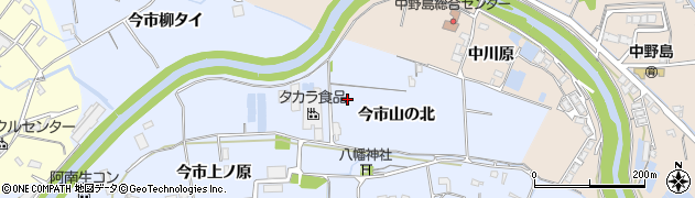 徳島県阿南市宝田町（今市山の北）周辺の地図