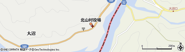 和歌山県北山村（東牟婁郡）周辺の地図