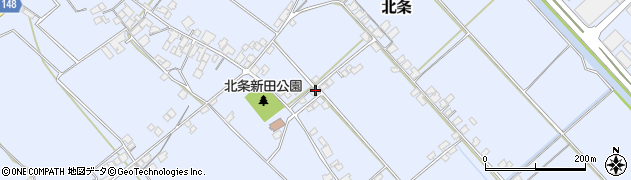 愛媛県西条市北条1124周辺の地図