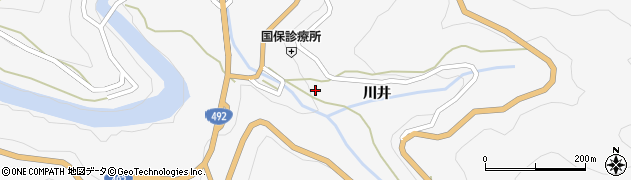徳島県美馬市木屋平川井312周辺の地図