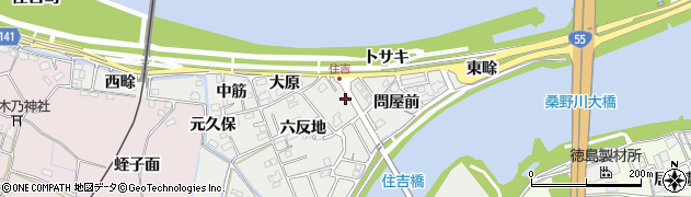 徳島県阿南市住吉町須サキ周辺の地図