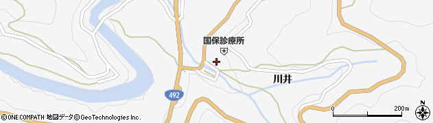 徳島県美馬市木屋平川井295周辺の地図