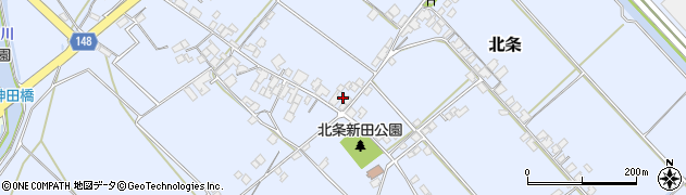 愛媛県西条市北条1298周辺の地図
