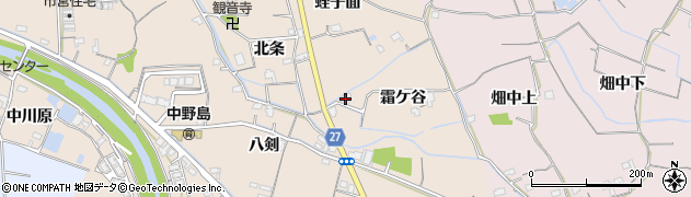 徳島県阿南市柳島町霜ケ谷周辺の地図