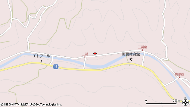 〒771-4307 徳島県勝浦郡勝浦町三渓の地図