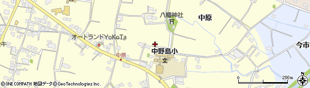 徳島県阿南市上中町（中原）周辺の地図