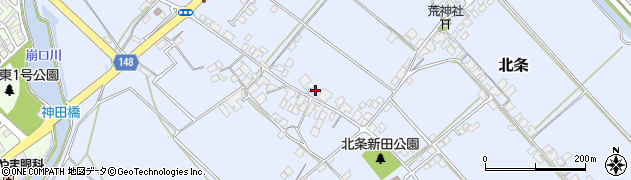 愛媛県西条市北条1282周辺の地図