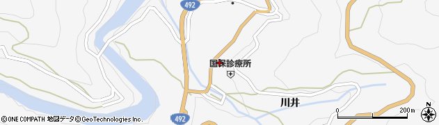 徳島県美馬市木屋平川井290周辺の地図