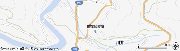 徳島県美馬市木屋平川井291周辺の地図
