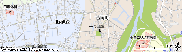 愛媛県新居浜市吉岡町周辺の地図