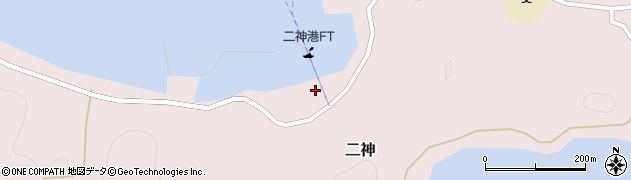 二神港旅客船発着所（中島汽船）周辺の地図