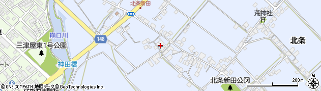 愛媛県西条市北条1372周辺の地図