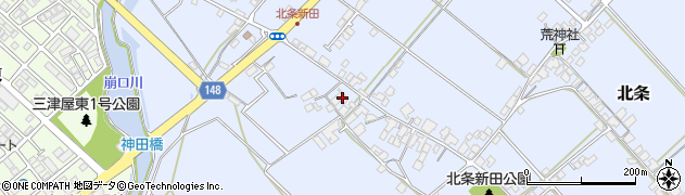 愛媛県西条市北条1373周辺の地図