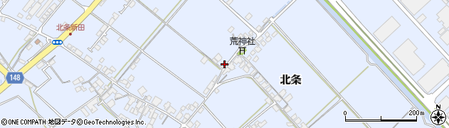 愛媛県西条市北条1141周辺の地図