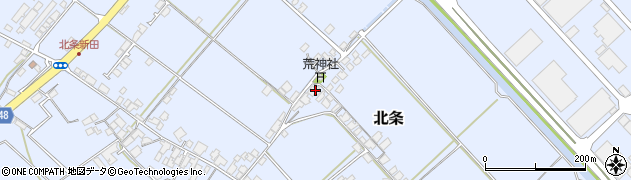愛媛県西条市北条1073周辺の地図