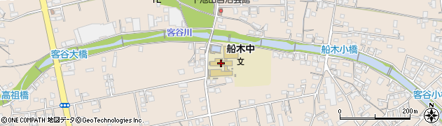 新居浜市立船木中学校周辺の地図