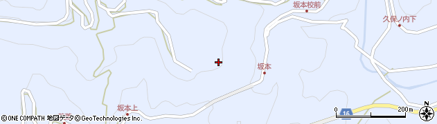 徳島県勝浦町（勝浦郡）坂本（観音堂）周辺の地図