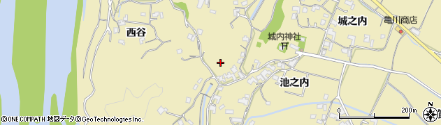 徳島県阿南市上大野町周辺の地図