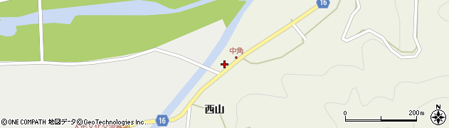 徳島県勝浦町（勝浦郡）中角（西原）周辺の地図