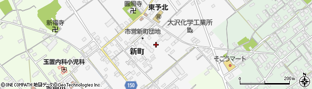 愛媛県西条市新町214周辺の地図