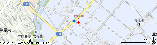 愛媛県西条市北条1245周辺の地図