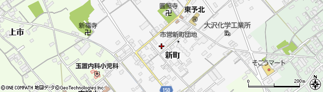 愛媛県西条市新町290周辺の地図