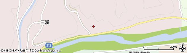 徳島県勝浦町（勝浦郡）三溪（楮谷）周辺の地図