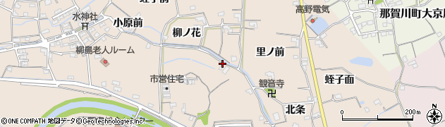 徳島県阿南市柳島町周辺の地図