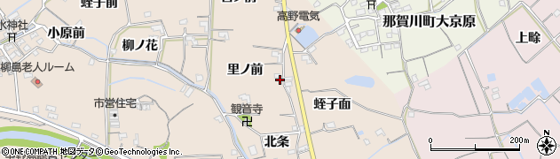 徳島県阿南市柳島町里ノ前周辺の地図