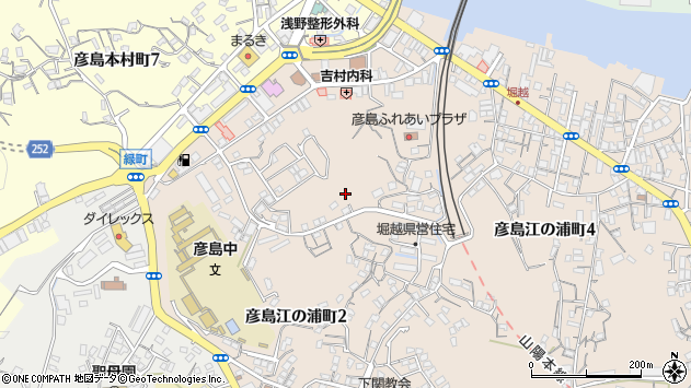 〒750-0075 山口県下関市彦島江の浦町の地図