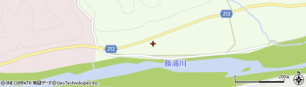 徳島県勝浦町（勝浦郡）星谷（上流田）周辺の地図
